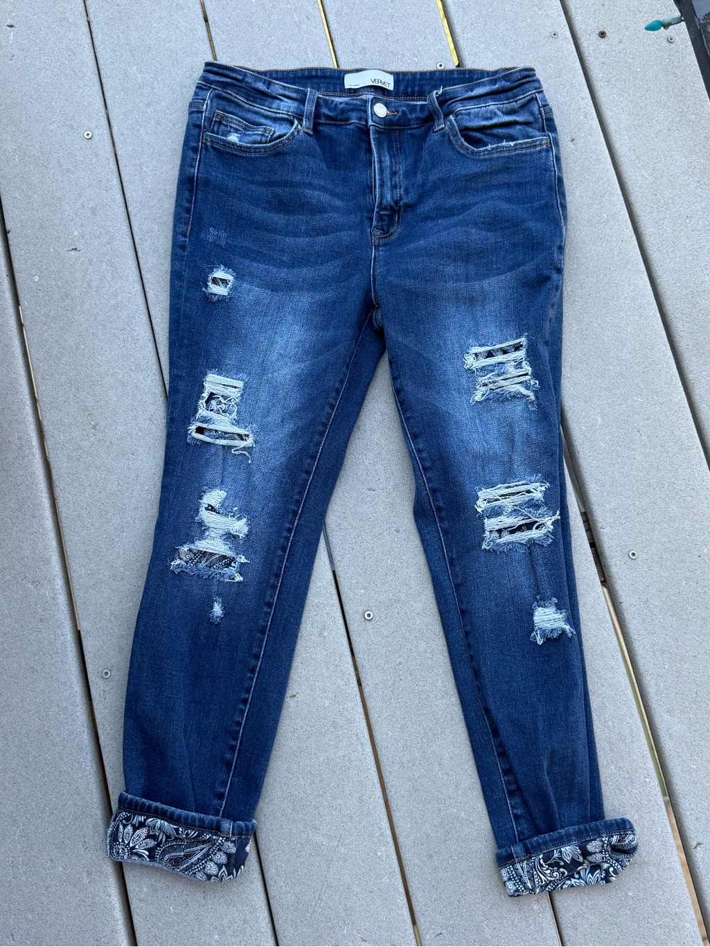 Vervet High Rise Ankle Skinny Stretch